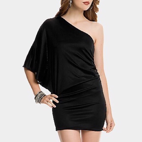 🌟 Guess Marciano Asymmetrical One Shoulder Dress - Picture 1 of 7